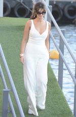 DELTA GOODREM Arrives at a Boat in Sydney 02/27/2018