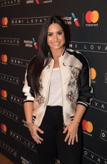 DEMI LOVATO Performs for American Airlines Aadvantage Mastercard Members in Dallas 02/09/2018