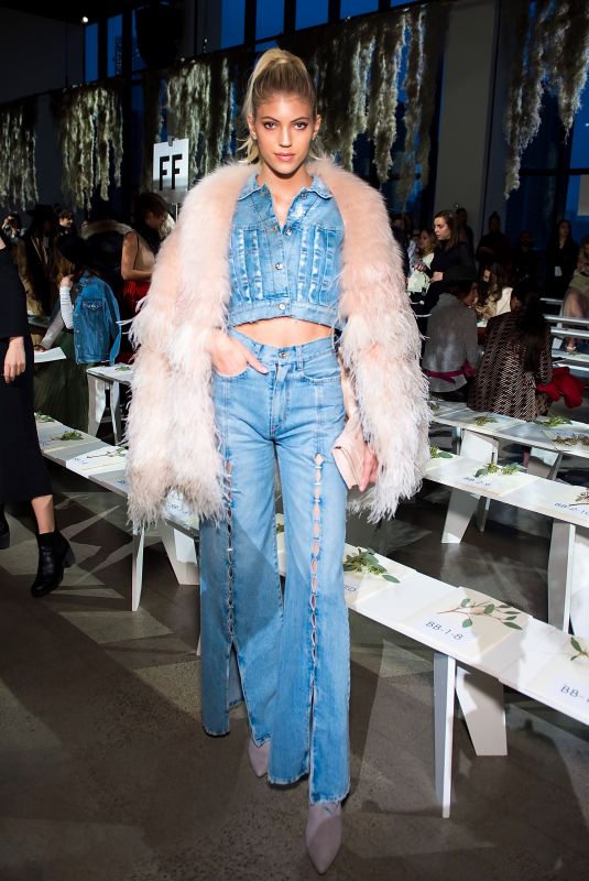 DEVON WINDSOR at Jonathan Smikhai Show at New York Fashion Week 02/10/2018