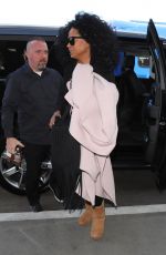 DIANA ROSS at LAX Airport in Los Angeles 02/21/2018