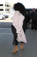 DIANA ROSS at LAX Airport in Los Angeles 02/21/2018