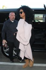 DIANA ROSS at LAX Airport in Los Angeles 02/21/2018