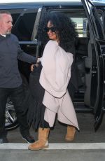DIANA ROSS at LAX Airport in Los Angeles 02/21/2018