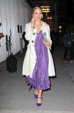 DIANNA AGRON Arrives at Carolina Herrera Fashion Show in New York 02/12/2018