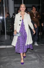 DIANNA AGRON Arrives at Carolina Herrera Fashion Show in New York 02/12/2018