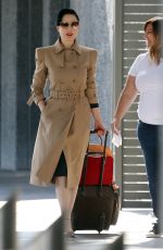 DITA VON TEESE at Airport in Perth 02/18/2018