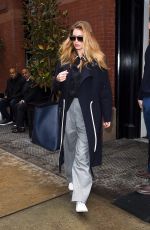 DOUTZEN KROES Leaves Mercer Hotel in New York 02/10/2018