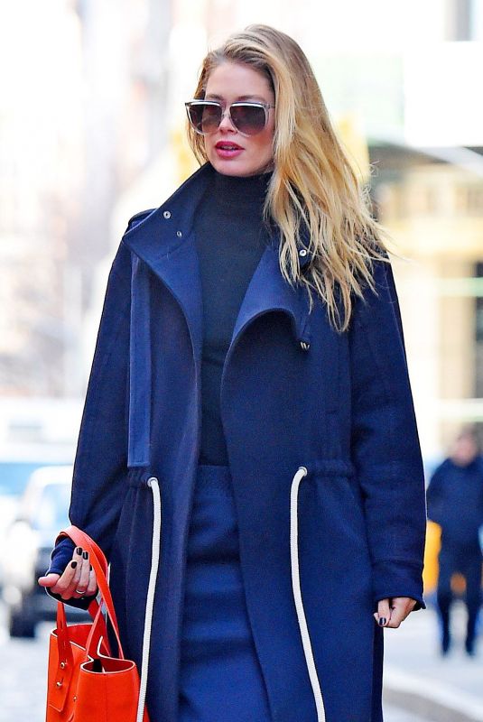 DOUTZEN KROES Out at New York Fashion Week 02/08/2018