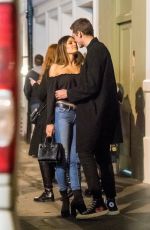 DUA LIPA and Isaac Carew Out Kissing in London 02/20/2018