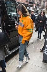 DUA LIPA Arrives at SNL Rehearsals in New York 02/03/2018