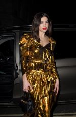 DUA LIPA Arrives at Warner Music Brits After-party in London 02/21/2018
