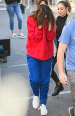 DUA LIPA Arrives Jimmy Kimmel Live in Los Angeles 02/14/2018