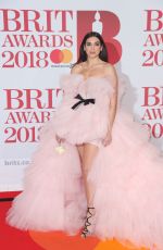 DUA LIPA at Brit Awards 2018 in London 02/21/2018