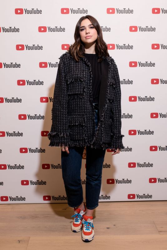 DUA LIPA at in Conversation with Lyor Cohen at Youtube Space in London 02/19/2018