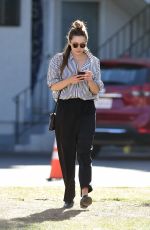 EIZABETH OLSEN Out and About in Los Angeles 02/08/2018