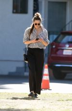 EIZABETH OLSEN Out and About in Los Angeles 02/08/2018