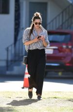 EIZABETH OLSEN Out and About in Los Angeles 02/08/2018