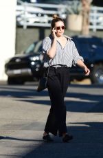 EIZABETH OLSEN Out and About in Los Angeles 02/08/2018