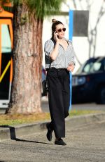 EIZABETH OLSEN Out and About in Los Angeles 02/08/2018