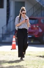 EIZABETH OLSEN Out and About in Los Angeles 02/08/2018