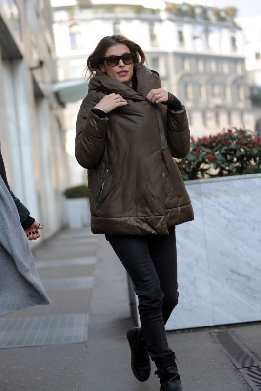 ELISABETTA CANALIS Out and About in Milan 02/21/2018