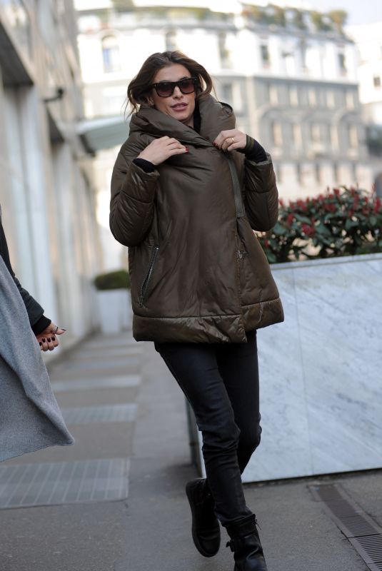 ELISABETTA CANALIS Out and About in Milan 02/21/2018