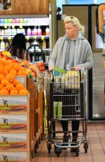 ELIZABETH BANKS Shows New Bleached Blonde Hair in Studio City 02/25/2018