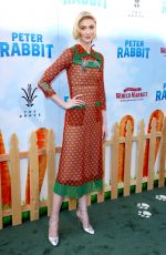 ELIZABETH DEBICKI at Peter Rabbit Premiere in Los Angeles 02/03/2018