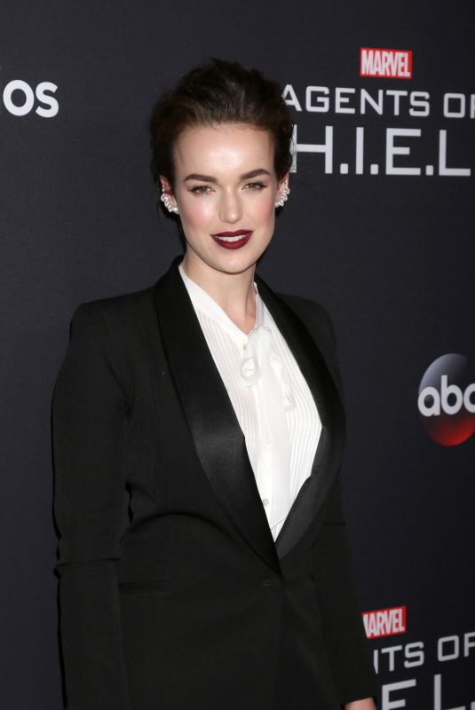 ELIZABETH HENSTRIDGE at Agents of S.H.I.E.L.D. 100th Episode Celebration in Hollywood 02/24/2018