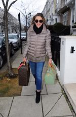 ELIZABETH HURLEY Out and About in London 02/09/2018