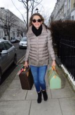ELIZABETH HURLEY Out and About in London 02/09/2018