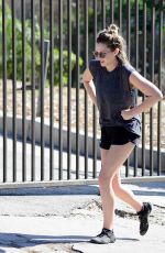 ELIZABETH OLSEN Out Hikking in Runyon Canyon in West Hollywood 02/05/2018