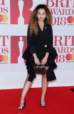 ELLA EYRE at Brit Awards 2018 in London 02/21/2018