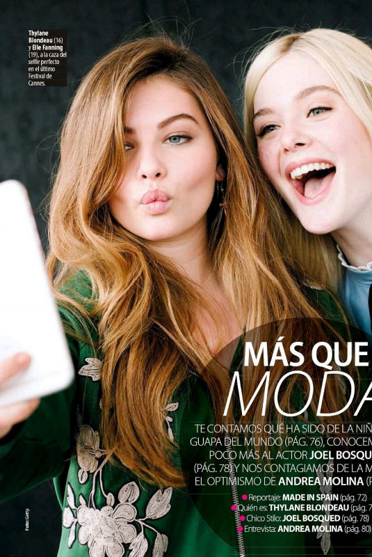 ELLE FANNING and THYLANE BLONDEAU in Stilo Magazine, Spain February 2018