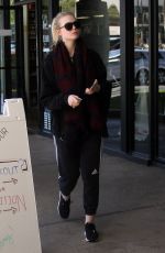 ELLE FANNING Arrives at a Gym in Los Angeles 02/23/2018
