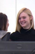 ELLE FANNING Arrives at LAX Airport in Los Angeles 02/13/2018