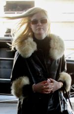 ELLE FANNING Arrives at LAX Airport in Los Angeles 02/13/2018