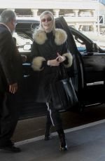 ELLE FANNING Arrives at LAX Airport in Los Angeles 02/13/2018