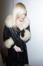 ELLE FANNING Arrives at LAX Airport in Los Angeles 02/13/2018