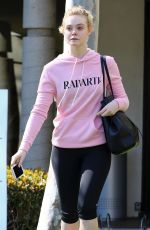 ELLE FANNING Heading to a Gym in Los Angeles 02/22/2018