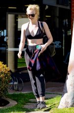 ELLE FANNING Leaves a Gym in Los Angeles 02/23/2018