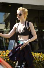 ELLE FANNING Leaves a Gym in Los Angeles 02/23/2018