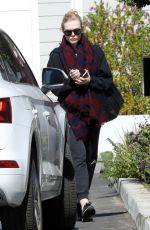 ELLE FANNING Leaves Her House in Los Angeles 02/23/2018