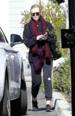 ELLE FANNING Leaves Her House in Los Angeles 02/23/2018