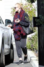 ELLE FANNING Leaves Her House in Los Angeles 02/23/2018
