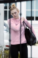 ELLE FANNING Out in Los Angeles 02/22/2018