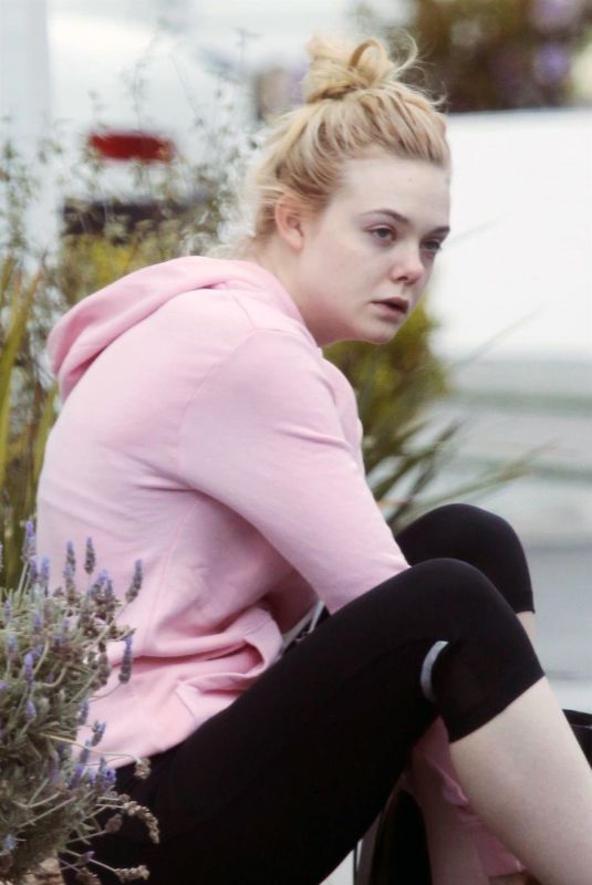 ELLE FANNING Out in Los Angeles 02/22/2018