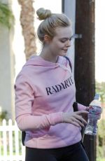 ELLE FANNING Out in Los Angeles 02/22/2018