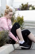 ELLE FANNING Out in Los Angeles 02/22/2018