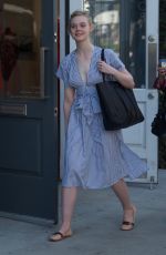 ELLE FANNING Shopping at Melrose Place in West Hollywood 02/09/2018